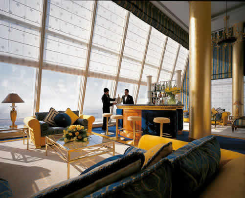Luxury Lounge & Bar.  All occupants of the Standard Suites are afforded exclusive access to this 24 hour luxury lounge and attended bar overlooking the Arabian Gulf